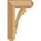 Ekena Millwork Merced Craftsman Rough Sawn Bracket, Western Red Cedar, 4"W x 14"D x 22"H BKT04X14X22MRC04RWR - alternate 4